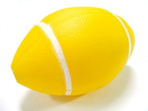 画像2: 当店オリジナル直輸入 香港製犬おもちゃ アメフトボール【定形外郵便290円対応】 (2)