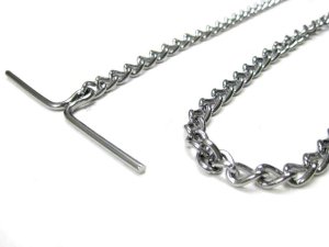 画像2: 【訳あり・パッケージなし】ぺティオ マンテル犬鎖φ2.5mm ×長さ135cm 小型犬向 【スマートレター180円対応】 (2)