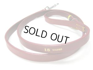 画像4: 瀬川製作所ドイツ鞣(なめし)平引皮(マレーブル茄子カン付1456)　18mm【メール便198円対応】 (4)