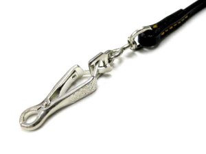 画像2: 瀬川製作所ドイツ鞣(なめし)　短引　(ドイツ茄子カン1349)　9mm×80cm　ブラック　【メール便185円対応】 (2)