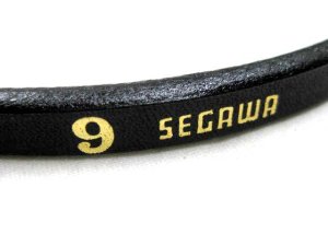 画像3: 瀬川製作所ドイツ鞣(なめし)　短引　(ドイツ茄子カン1349)　9mm×80cm　ブラック　【メール便185円対応】 (3)