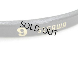 画像3: 瀬川製作所ドイツ鞣(なめし)　短引　(ドイツ茄子カン1349)　9mm×80cm　ブラック　【メール便185円対応】 (3)