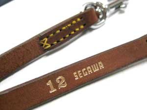 画像2: 【訳あり】瀬川製作所ドイツ鞣(なめし)二頭引　ブラウン　(1210)12mm【メール便185円対応】 (2)