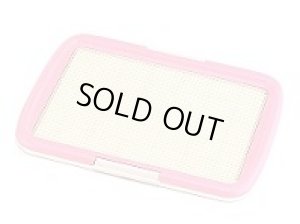 画像2: 【おかげさまで完売しました】シーツへのイタズラを防ぐ！ しつけが終わればメッシュがはずせる！ボンビしつけるトレーメッシュプラスSピンク (2)