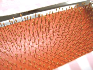 画像2: 【訳あり】スーパーキャット　ステンレス玉付きハードスリッカーM【定形外郵便390円対応】 (2)