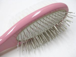 画像2: 【保管品】ぺティオ　ピンクハートダブルクッションブラシ（M）ピンク　犬猫向き【定形外郵便390円対応】 (2)