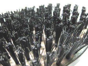 画像2: 【パッケージなし】ナチュラルな木製！しっかり丈夫！クジラ毛ブラシ　小【定形外郵便390円対応】 (2)