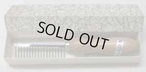 画像4: 【最後の1点です。長期在庫品・訳あり】東京製品（太田製作所）　ステンレス製　木柄つき荒目くし　【定形外郵便390円】 (4)