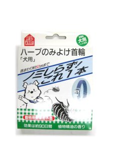 画像1: 【在庫品】ペティオ　ハーブのみよけ首輪　犬用　【メール便140円対応】 (1)