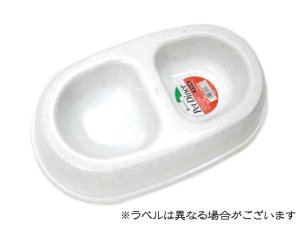 画像1: MADE IN U.S.A（米国製） 東京ペット　ペットダイナーダブルMサイズ ペット用食器　ストーン (1)