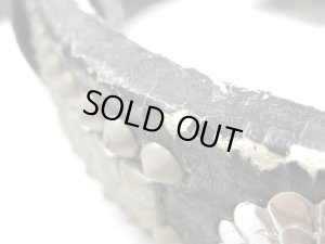 画像6: 【大変訳あり】ドギーマン平首輪E（菊座トチカン付）幅42mm　日本犬用ブラック【定形外郵便660円対応】 (6)