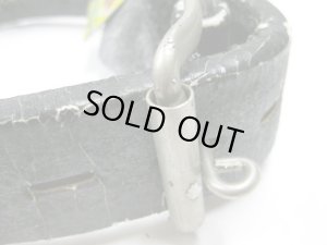 画像5: 【大変訳あり】ドギーマン平首輪E（菊座トチカン付）幅42mm　日本犬用ブラック【定形外郵便660円対応】 (5)