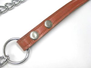 画像3: 訳あり ドギーマン(林製作所)ショックレスリード・チェーンリード ブラウン【メール便198円対応】 (3)