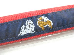 画像2: ハンドラーウーベンリーシ小型犬用引き紐　マルチーズ＆ポメラニアン柄！　全長120cm【店頭展示品】【定形外郵便140円対応】 (2)