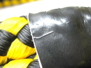 画像4: 【訳あり】堀田　パイレンリード　大型犬用引紐　21mm　イエロー・ブラック【レターパックプラス600円】 (4)