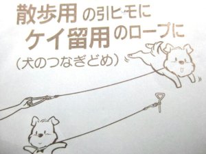 画像3: 【大変訳あり】ぺティオ マスターロープ(係留用) 大型犬用鎖 4.5mm×300cm【メール便188円対応】 (3)