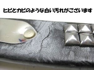 画像11: 【大変訳あり】ペティオ2列びょう付き平首輪(菊座鋲付)幅30mm日本犬用  (11)