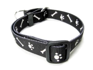 画像2: 【訳あり】ぺティオ　ボーンチョーカー(チョークカラー)大型犬引締め　頭まわり35〜55cm　幅25mm　ブラック【定形外郵便290円対応】 (2)
