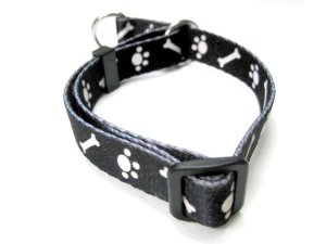画像2: ぺティオ　ボーンチョーカー(チョークカラー)中型犬引締め　頭まわり30〜45cm　幅19mm　ブラック【定形外郵便290円対応】 (2)