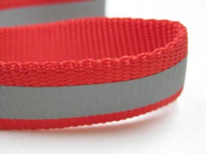 画像2: 【訳あり】ぺティオ　セーフティ　中型犬用リード・引き紐　レッド　幅19mm×120cm【定形外郵便210円対応】 (2)