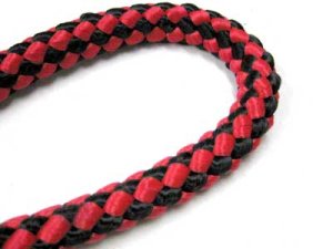 画像2: ぺティオ　パイレンリード　中型犬用引紐　15mm×160cm　レッド・ブラック【メール便185円対応】 (2)