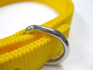 画像3: ぺティオ　プラットカラーL57　大型犬用首輪　首まわり41〜50cm　幅25mm　イエロー【メール便185円対応】 (3)