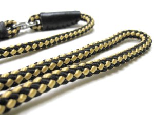 画像2: ぺティオ　パイレンハンドラー　小型犬用引紐首輪付　10mm　ゴールド・ブラック【メール便185円対応】 (2)