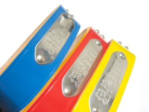 画像2: 【訳あり】ぺティオ　手縫平首輪（中一）　24mm　イエロー　首周り32〜39cm　牛皮革製【パッケージなし・定形外郵便390円対応】 (2)