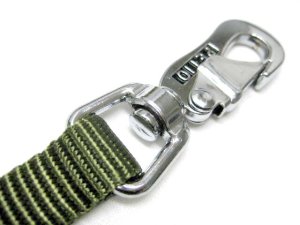 画像3: ぺティオ　マスターリード　中型犬引紐(幅15mm×長さ120cm)　オリーブ【メール便198円対応】 (3)