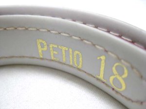 画像3: かための首輪です【訳あり】ペティオ　在庫品首輪18mm レッド　パッケージなし【定形外郵便(メール便)140円】カラー　牛皮 (3)