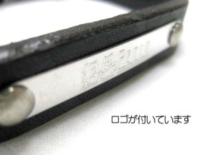 画像5: 【訳あり】ペティオ 高級ドイツなめし平首輪21号 首まわり32-39cmの犬用 刻印がゴールド【定形外郵便(メール便)140円対応】 (5)