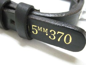 画像4: 【訳あり】ペティオ 高級ドイツなめし平首輪15号 首まわり24-31cmの犬用 刻印がゴールド【定形外郵便(メール便)140円対応】 (4)