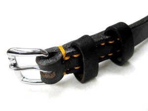 画像3: 【訳あり】ペティオ 高級ドイツなめし平首輪21号 首まわり32-39cmの犬用 刻印がゴールド【定形外郵便(メール便)140円対応】 (3)