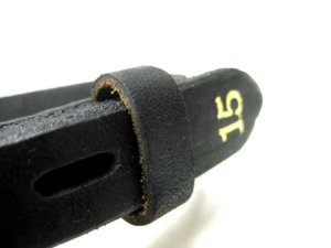 画像3: 【訳あり】ペティオ 基本のドイツなめし平首輪15号 首まわり23-30cmの犬用 【定形外郵便(メール便)140円対応】 (3)