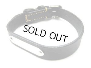 画像2: 【ドイツ鞣で1番人気】ペティオ 基本のドイツなめし平首輪21mm 首まわり32-39cmの犬用 刻印が黒 【訳あり・定形外郵便(メール便)140円対応】 (2)