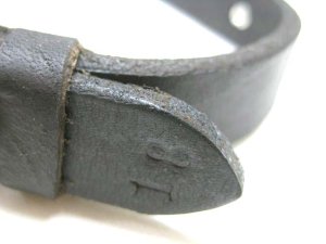 画像3: ペティオ 基本のドイツなめし平首輪18mm 首まわり27-33cmの犬用 刻印が黒【定形外郵便(メール便)140円対応】 (3)