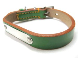 画像2: 【在庫限り】瀬川製作所 鋲なし一枚皮平首輪(1010)　幅18mm　首廻り29-35cmの犬用【定形外郵便140円対応】 (2)