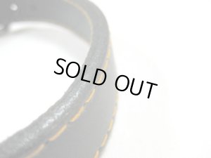 画像5: 【訳あり】瀬川製作所　ドイツ鞣(なめし)合わせ首輪　(1041)　36mm ブラック【定形外郵便450円対応】 (5)