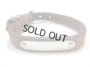 画像1: 【お取り寄せ】瀬川製作所ドイツ鞣(なめし)合わせ首輪　(1037)　18mm　首周り29-35cm【メール便140円】 (1)