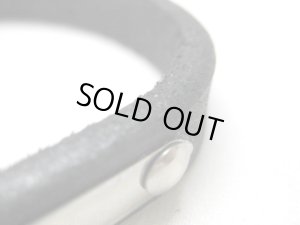 画像2: 【訳あり】瀬川製作所ドイツ鞣(なめし)一枚皮平首輪(1042)　首廻り少し小さなサイズになります約22-27cm　ブラック【定形外郵便120円対応】 (2)