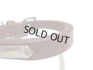 画像6: 【訳あり】瀬川製作所ドイツ鞣(なめし)一枚皮平首輪(1042)　首廻り少し小さなサイズになります約22-27cm　ブラウン【定形外郵便120円対応】 (6)