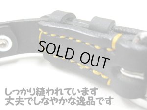 画像5: 瀬川製作所ドイツ鞣(なめし)一枚皮平首輪(1049) 幅36mm 首廻り43-55cmの犬用【レターパックプラス便600円対応】 (5)