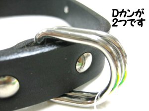 画像4: 瀬川製作所ドイツ鞣(なめし)一枚皮平首輪(1046)　幅24mm　首廻り38-44cmの犬用【定形外郵便390円対応】 (4)
