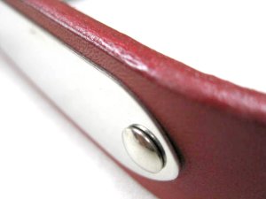 画像6: 瀬川製作所ドイツ鞣(なめし)一枚皮平首輪(1046)　幅24mm　首廻り38-44cmの犬用【定形外郵便390円対応】 (6)