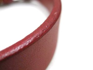 画像7: 瀬川製作所ドイツ鞣(なめし)一枚皮平首輪(1046)　幅24mm　首廻り38-44cmの犬用【定形外郵便390円対応】 (7)