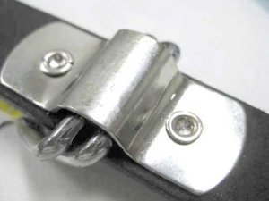 画像3: 【訳あり】瀬川製作所ドイツ鞣(なめし)一枚皮平首輪(1046)　幅24mm　ブラック　【定形外郵便390円】 (3)