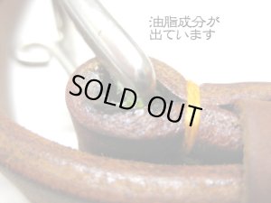 画像3: 【大変訳あり】瀬川製作所ドイツ鞣(なめし)一枚皮平首輪(1047)　幅27mm　首廻り39-50cm　ブラウン【定形外郵便350円対応】 (3)