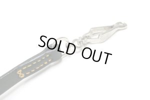 画像6: 瀬川製作所ドイツ鞣(なめし)平引皮(ドイツ茄子カン付　1055)　15mm×140cm【在庫ブラック2本およびブラウン2本】 (6)