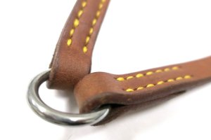 画像3: 訳あり・瀬川製作所ドイツ鞣(なめし)二頭引(1211)　ブラウン　15mm【メール便180円】 (3)