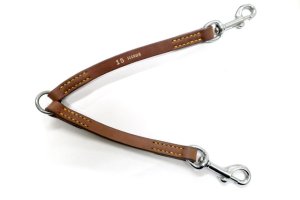 画像1: 訳あり・瀬川製作所ドイツ鞣(なめし)二頭引(1211)　ブラウン　15mm【メール便180円】 (1)